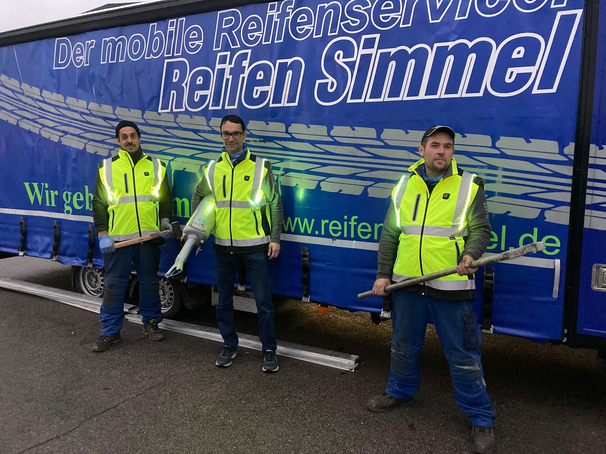 Sicherheitswesten im Einsatz