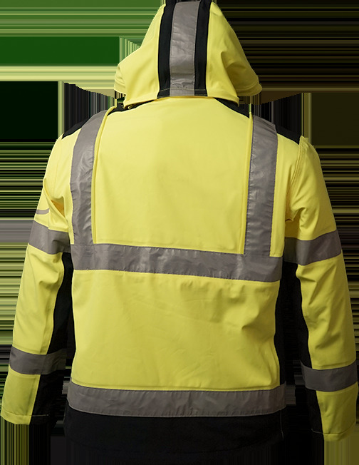 Leuchtjacke hinten Leuchtjacke hinten